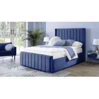 SB Araz Velvet Blue 4ft6 Double bed